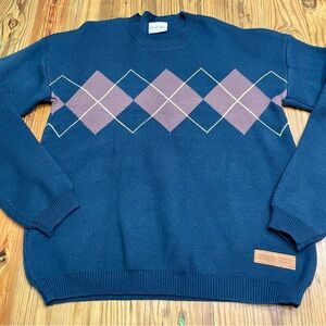 TAYLOR SWIFT Red Tour Taylor's Version All Too Well Argyle Sweater Size Large